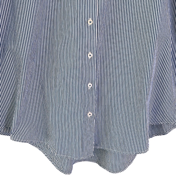 Anthropologie Oversized Striped Buttondown Shirt Size Large - Picture 6 of 16